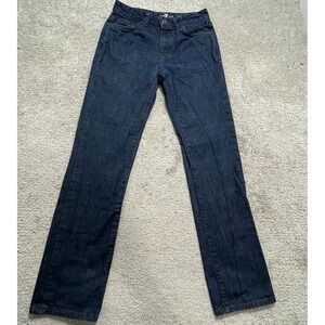 7 for All Mankind Jeans Women‎ 16 Blue Denim Straight 100% Cotton 5-Pocket